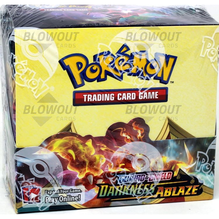 New 9x Pokemon Darkness Ablaze Booster Pack Lot Factory Sealed 1/4 Booster Box