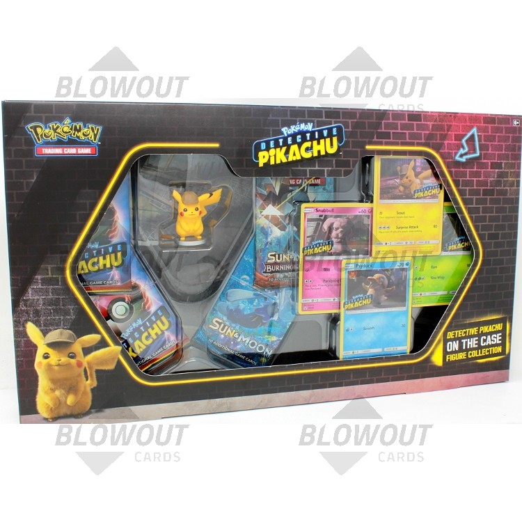 detective pikachu on the case figure collection box
