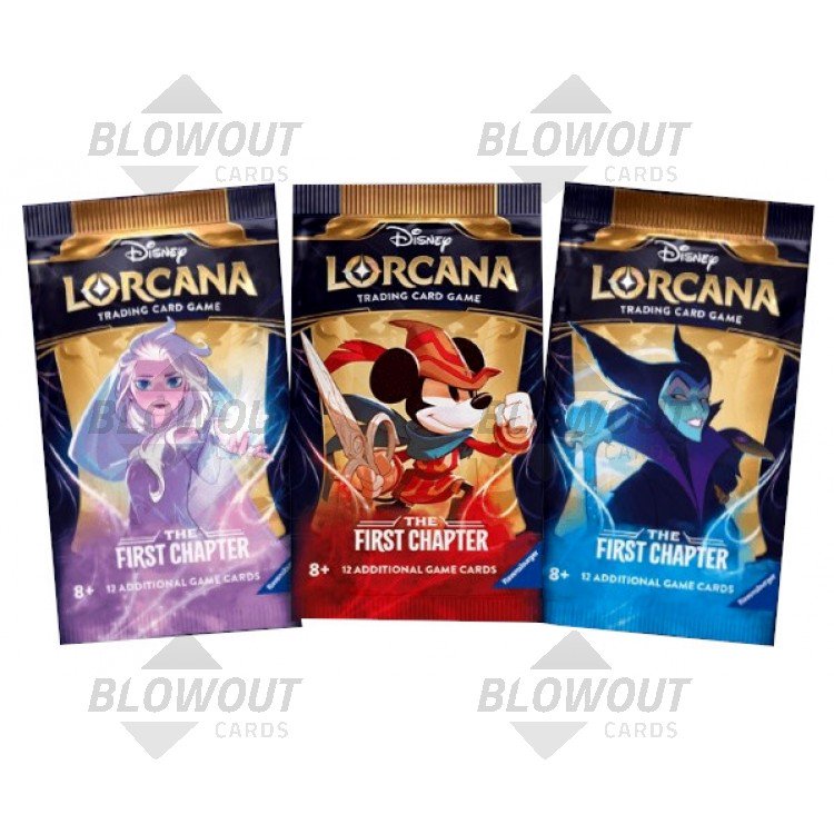 Disney Lorcana The First Chapter Booster Pack 10 Pack Lot