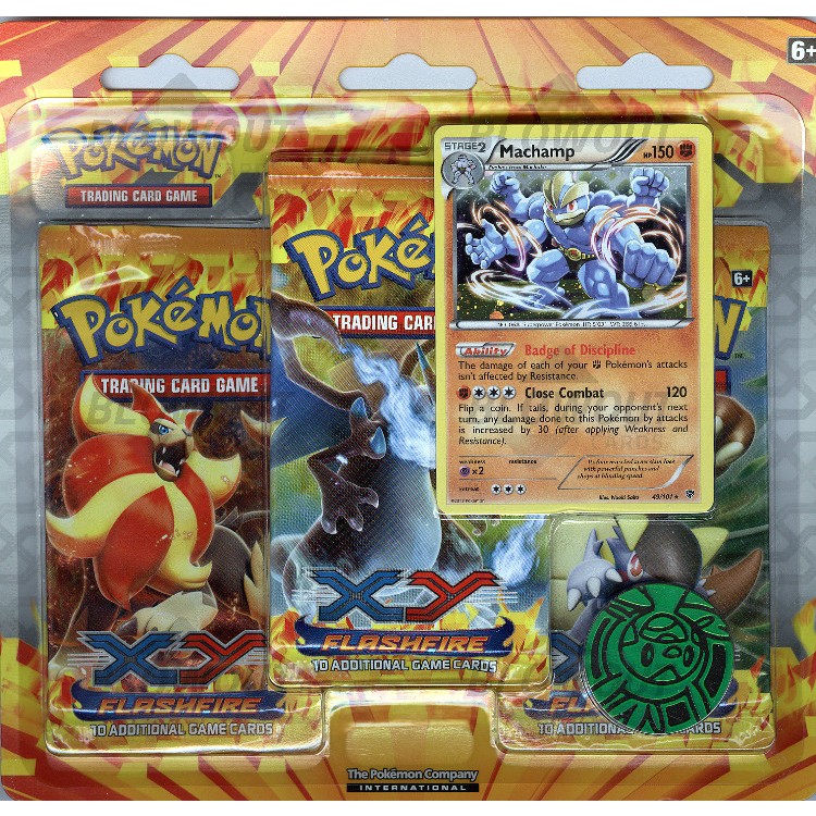 Pokemon Xy Flashfire 3 Pack Blister Pack 24 Pack Box