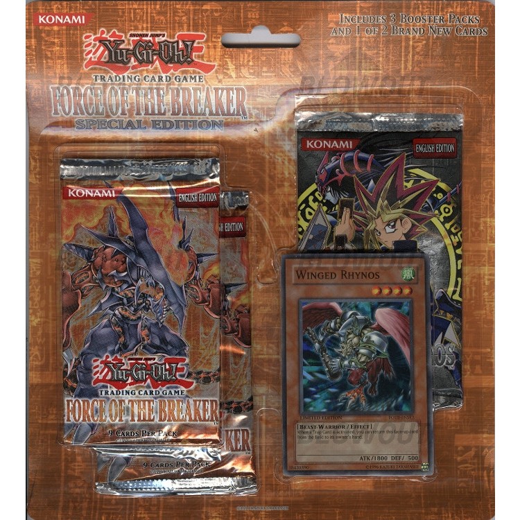 Yugioh Force of the Breaker Special Edition 3Pack Blister Box