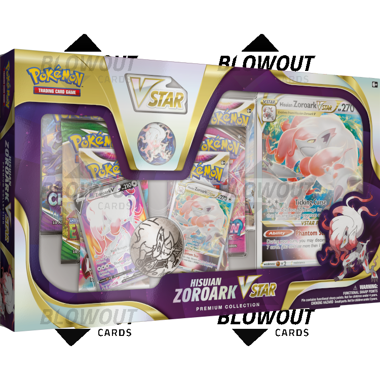 Pokemon Hisuian Zoroark VSTAR Premium Collection Box