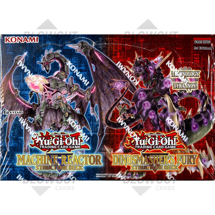 Yugioh Machine Reactor Dinosmasher Structure Deck Box