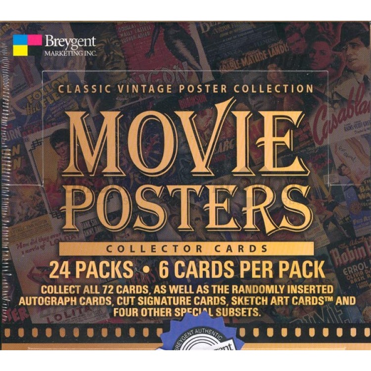 Celebrity Movie Posters Collector Cards Box (Breygent)