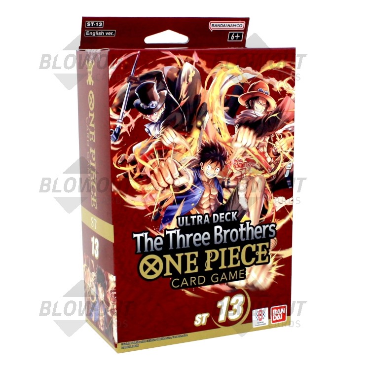 One Piece The Three Brothers Starter Ultra Deck 6 Deck Box