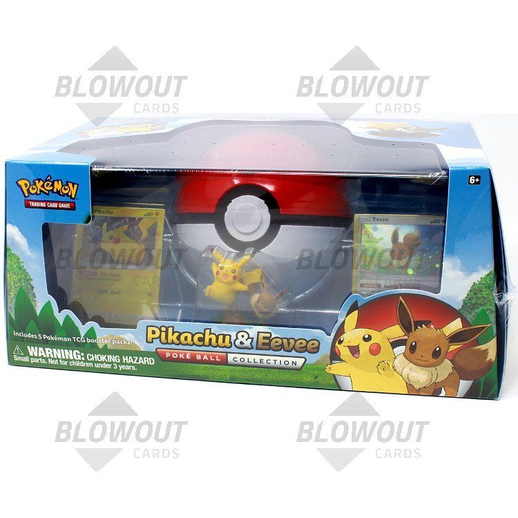 pokemon tcg pikachu & eevee pokeball collection