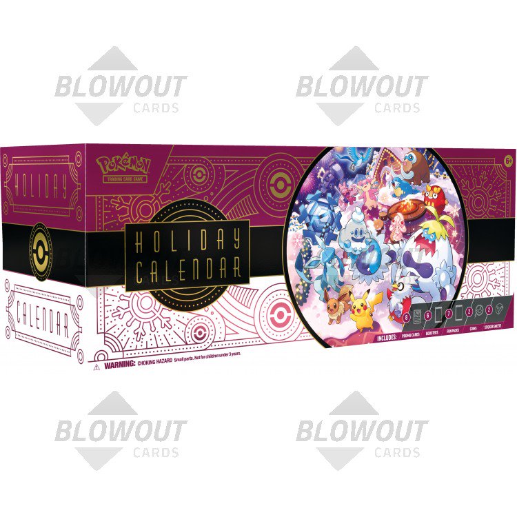Pokemon 2025 Holiday Calendar Box 6 Box Case