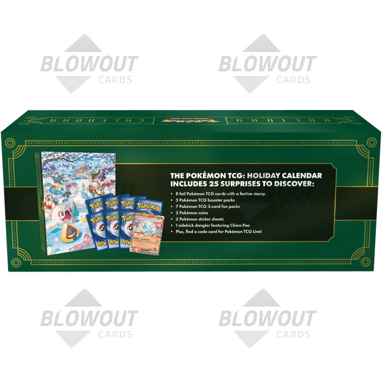 Pokemon 2025 Holiday Calendar Box 6 Box Case