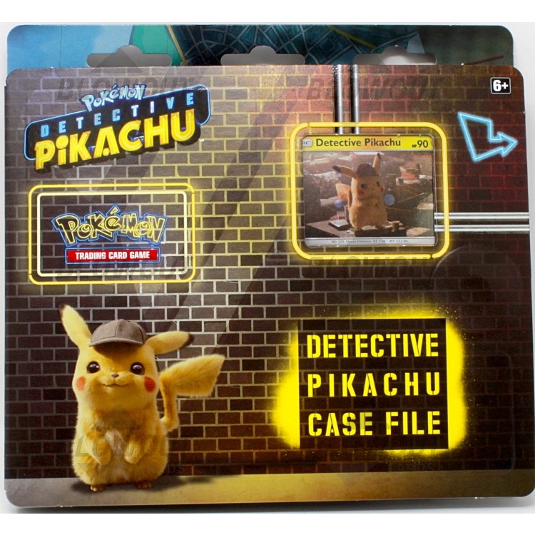 detective pikachu on the case figure collection box