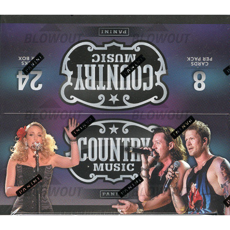 Panini Country Music Retail Trading Cards Box