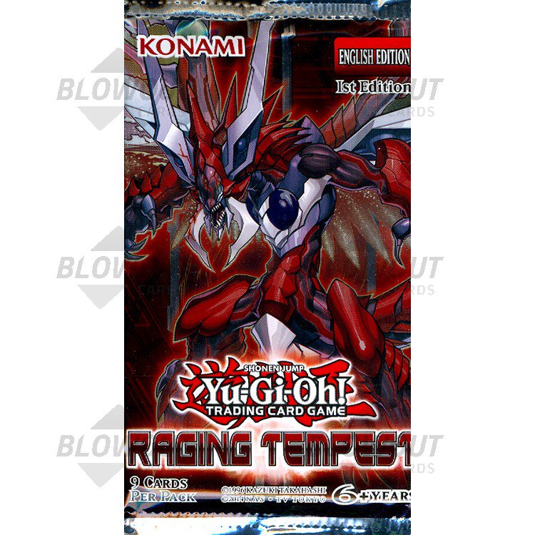 Yugioh Raging Tempest 1st Edition Booster Pack