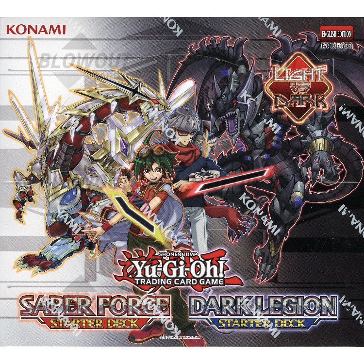 Yugioh Saber Force Dark Legion Starter Deck Box