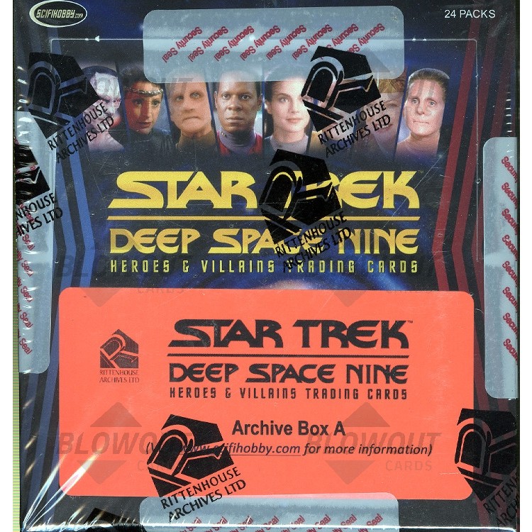 STAR TREK DEEP SPACE 9 HEROES AND VILLAINS BOX BLOWOUT CARDS 