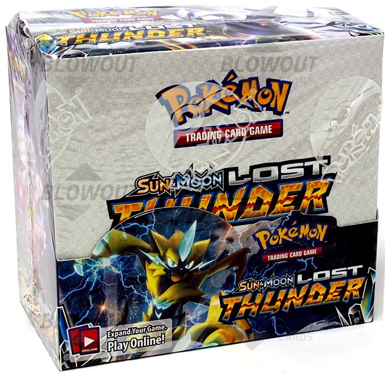 POKEMON SUN & MOON LOST THUNDER BOOSTER BOX BRAND NEW FACTORY SEALED IN HAND 