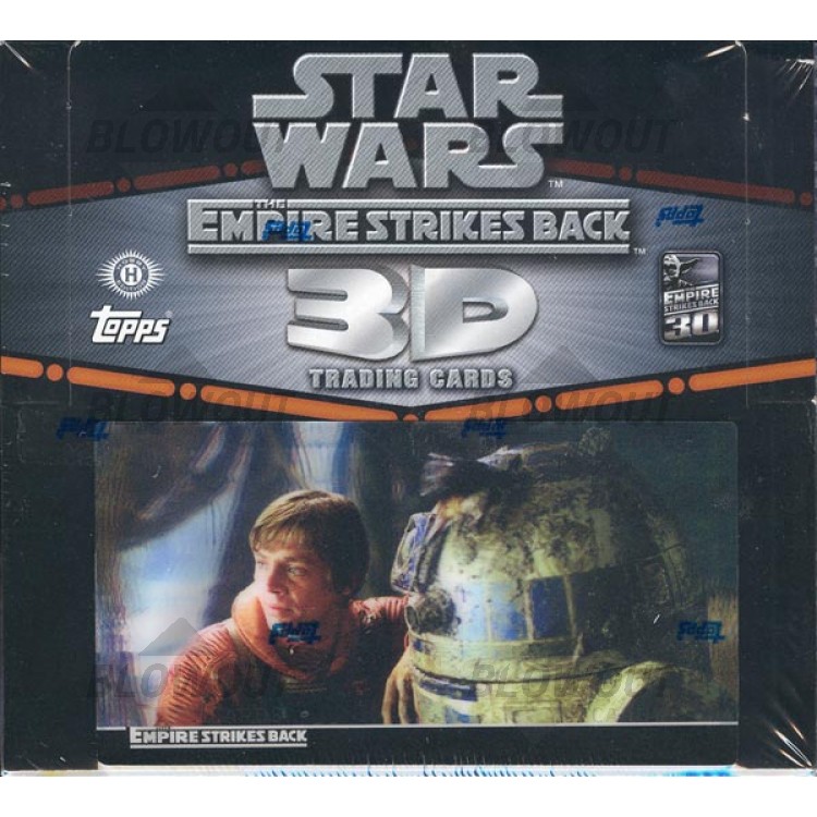 Topps Star Wars The Empire Strikes Back 3d Hobby 8 Box Case