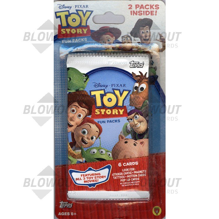 Topps Toy Story Trading Cards 2 Pack Blister Pack