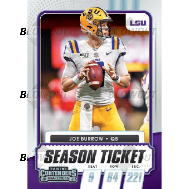 2021 Panini Contenders Draft Picks Football Trading Cards Blaster Box