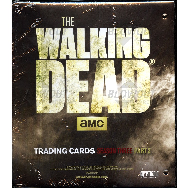 WALKING DEAD CRYPTOZOIC COMIC BOOK BINDER ONLY