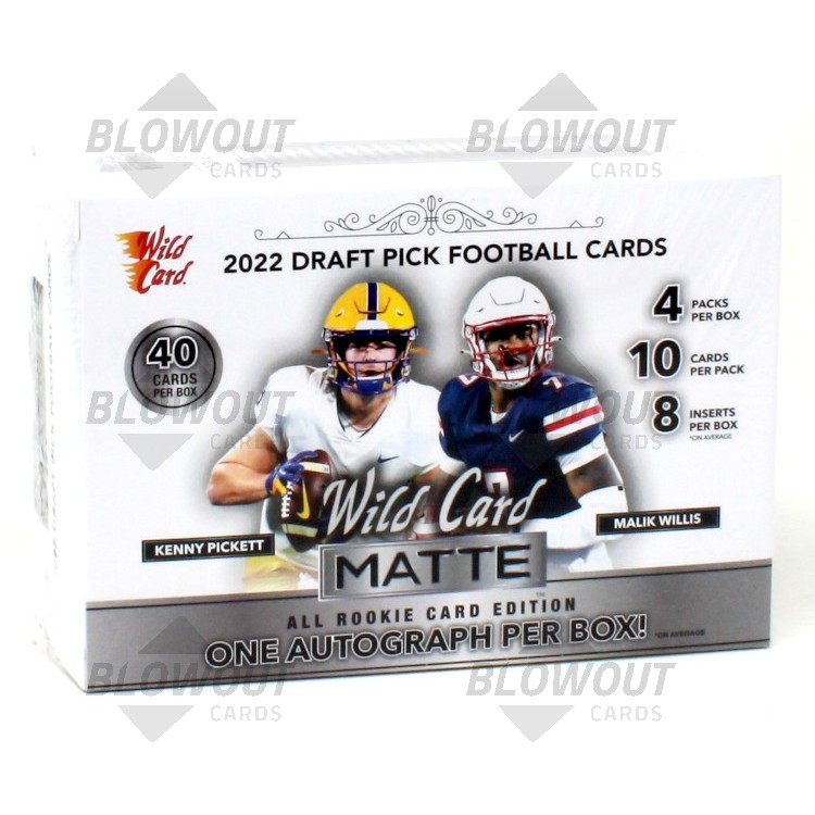 2022 Wild Card MATTE Football Premium Blaster 20 Box Case