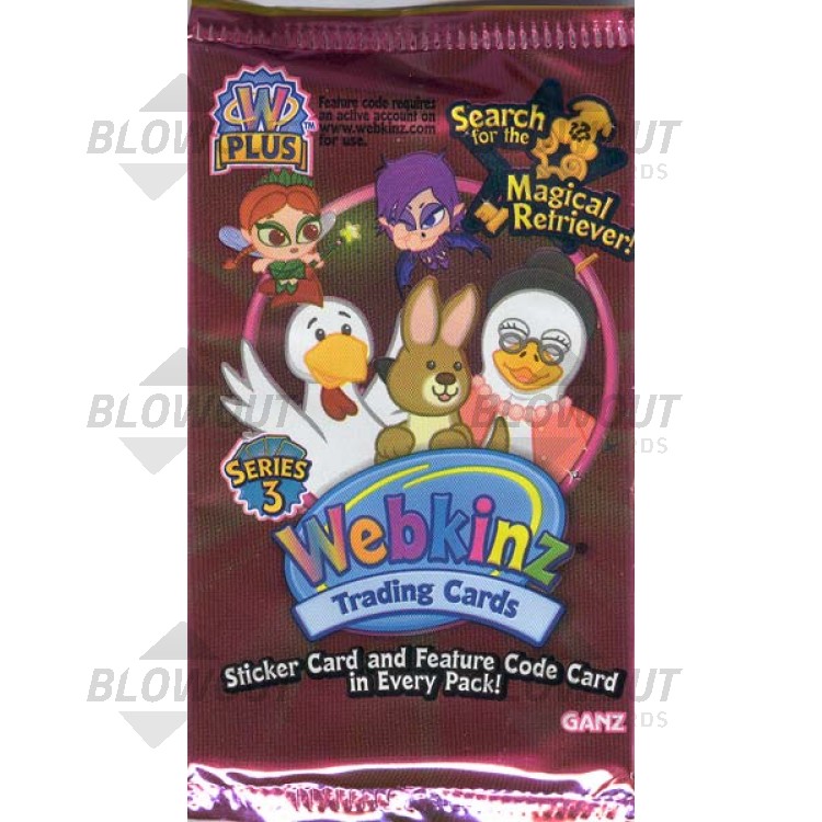 Webkinz Trading Cards Lot Of 3 Four Packs  2017 Ganz 