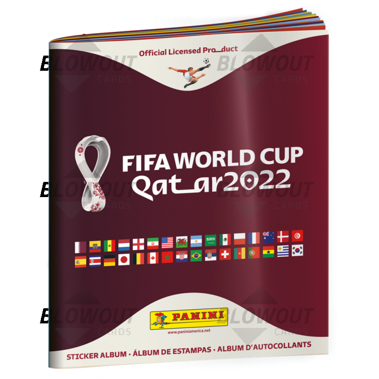 2022 Panini World Cup Soccer Sticker 25 Album Lot