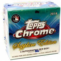 2018 Topps Chrome Baseball Sapphire Edition Box