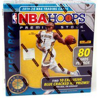2019/20 Panini NBA Hoops Premium Stock Basketball 80 Card Mega Box - Blue