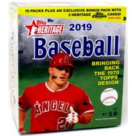 2019 Topps Heritage Baseball Mega 12 Box Lot