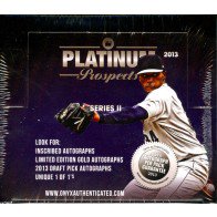 2013 Onyx Authenticated Platinum Prospects Series 2 - 6 Box Case