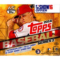 2016 Topps Series 2 Baseball Jumbo HTA 6 Box Case