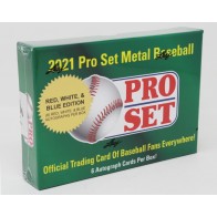 2021 Pro Set Metal Baseball Red, White & Blue Edition Box