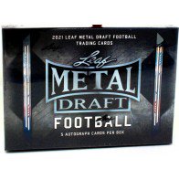 2021 Leaf Metal Draft Football Hobby Box