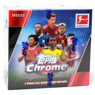 2021/22 Topps Chrome Bundesliga Soccer Sapphire Edition Box