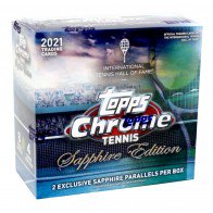 2021 Topps Chrome Tennis Sapphire Edition 10 Box Case