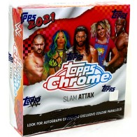 2021 Topps WWE Chrome Slam Attax Hobby 16 Box Case