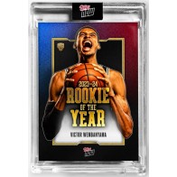 2023/24 Topps Now Victor Wembanyama Rookie Of The Year Card