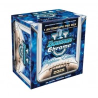 2025 Bowman Chrome University Football Sapphire Edition 10 Box Case