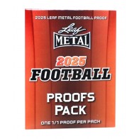 2025 Leaf Metal Football Pre-Production Proof Pack - 10 Pack Lot