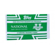 2025 Topps Bowman University Football National Convention Chrome Silver Pack - 10 Pack Lot