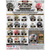 2026 Tristar Hidden Treasures Autographed Football Platinum Mini Helmets Honors Edition 8 Box Case