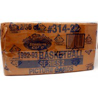1992/93 Topps Stadium Club Series 2 Basketball Hobby 12 Box Case (BBCE Wrapped)