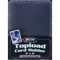 BCW 3x4 x 2.75mm -Thick Card Topload Holder 108pt -100 Pack Case