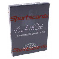 Babe Ruth Authentic Handwritten Relic Box