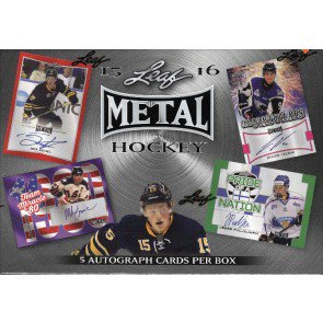 2015/16 Leaf Metal Hockey 15 Box Case
