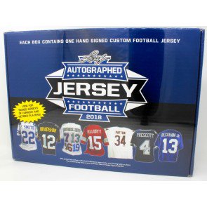 2018 Leaf Autographed Football Jersey Edition Box