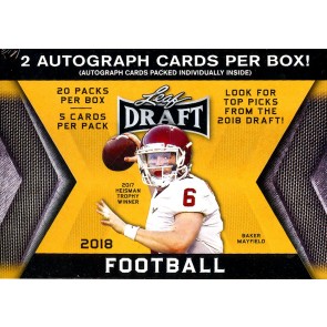 2018 Leaf Football Blaster Box 
