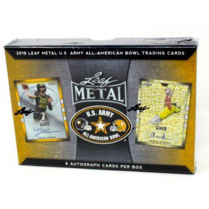 2018 Leaf Metal US Army All-American Bowl Football 15 Box Case