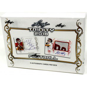 2018 Leaf Trinity Football Hobby 10 Box Case