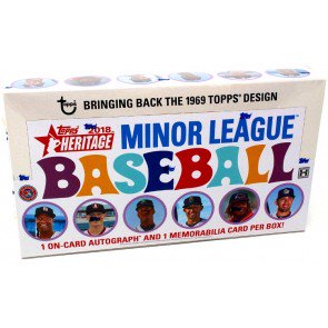 2018 Topps Heritage Minor League Baseball Hobby 12 Box Case