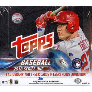 2018 Topps Series 1 Baseball Jumbo 6 Box Case